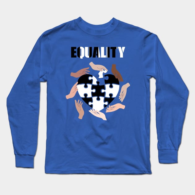 EQUALITY Equal Rights Human Rights Long Sleeve T-Shirt by rjstyle7